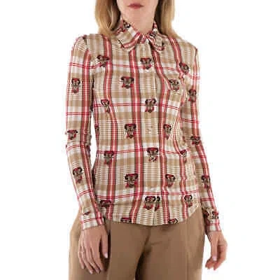 Pre-owned Burberry Biscuit Check Year Of The Ox Patia Shirt In Check Description