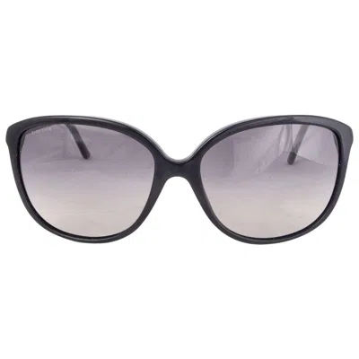 Pre-owned Burberry Black Acetate Cat-eye Sunglasses Gradient Lens B 4118-q
