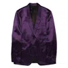 BURBERRY BURBERRY BLACK AMETHYST TAILORED SINGLE-BREASTED BLAZER