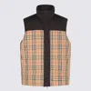 BURBERRY BURBERRY BLACK AND BEIGE PUFFER OAKWOOD DOWN JACKET