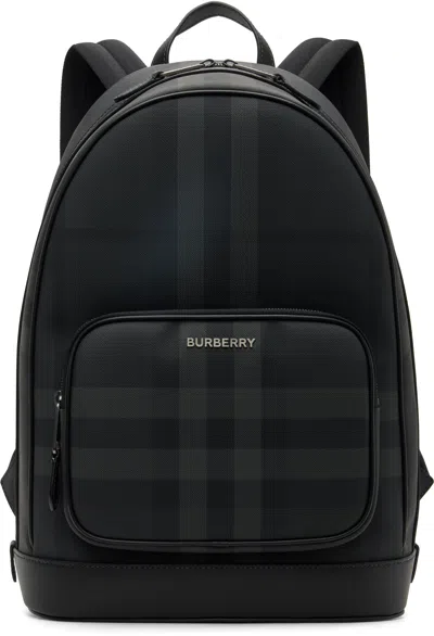 Burberry Black & Gray Rocco Backpack