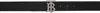 Burberry Black & Tan Leather Reversible 'tb' Belt In Black/tan/silver