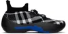 Burberry Knitted Upper Sneakers With Sock-like Collar In Eclipse Ip Check