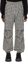 BURBERRY BLACK & WHITE HOUNDSTOOTH TROUSERS
