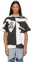 BURBERRY BLACK & WHITE ORGANIC COTTON T-SHIRT