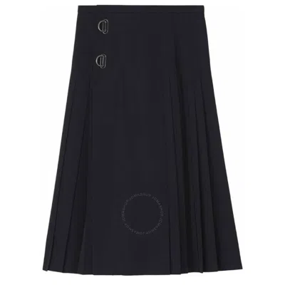 Burberry Arroux Wool Skirt In Black