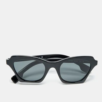 Pre-owned Burberry Black B 4283 Frame Cat Eye Sunglasses