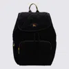 Burberry Horseshoe Quilted Nylon Backpack In Black
