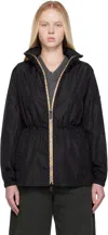 Burberry 'blackpool' Black Polyamide Raincoat Women In Black