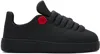 Burberry Mens Bubble Charm-embellished Rubber Low-top Trainers Blac In Black