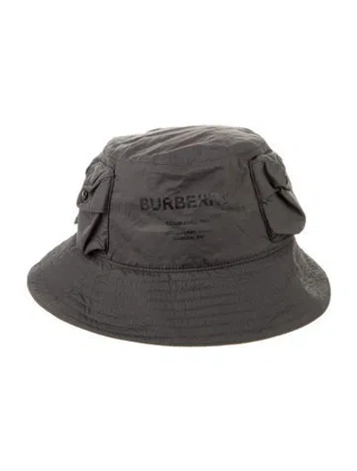 Pre-owned Burberry Black Bucket Hat Size Small