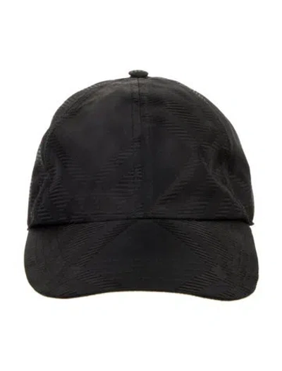 Pre-owned Burberry Black  Baseball Hat. Designer Size Large
