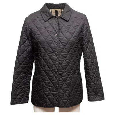 Pre-owned Burberry Black  Quilted Jacket Size Us Xs
