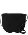 Burberry Black Calfskin Leather Mini Chess Clutch In Black