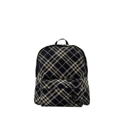 Burberry Black / Calico Men's Essential Check Backpack