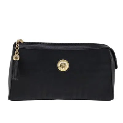 Pre-owned Burberry Black Canvas Clutch Bag ()