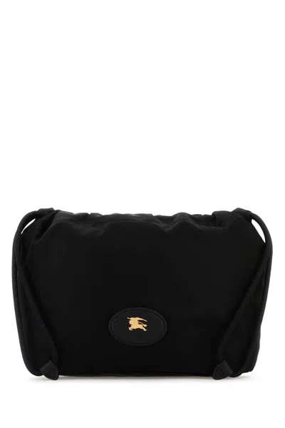 Burberry Black Canvas Horseshoe Reversible Clutch