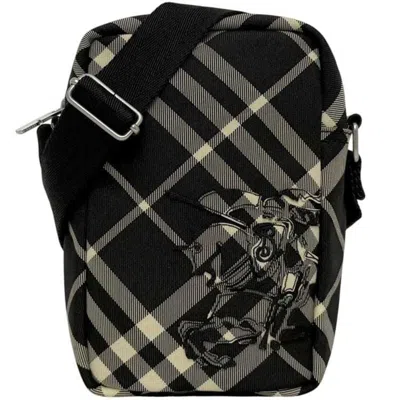 Pre-owned Burberry Black Canvas Leather Pochette Shoulder Bag ()