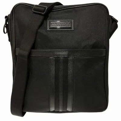 Pre-owned Burberry Black Canvas Leather Shoulder Bag ()