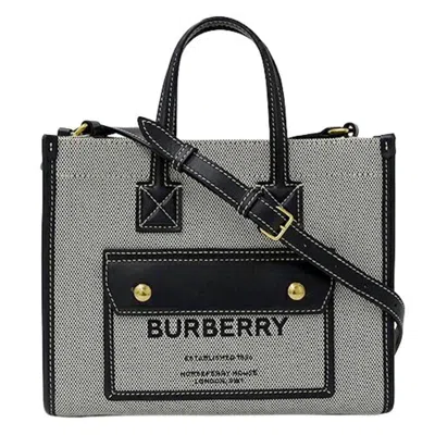 Pre-owned Burberry Black Canvas Shoulder Bag Tote Bag ()
