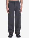 Burberry Carpenter Oversized Turn-up Pants In Black