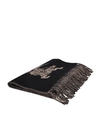 Burberry Black Cashmere Scarf