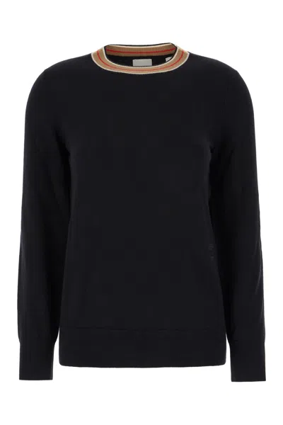 Burberry Black Cashmere Sweater In A1189