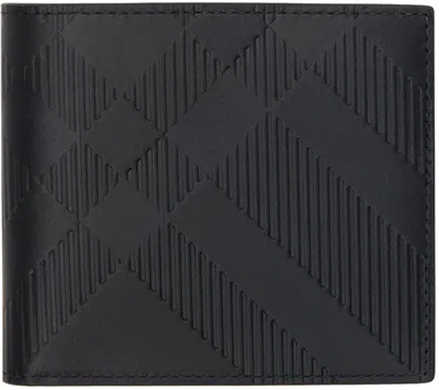 Burberry Black Check Bifold Wallet