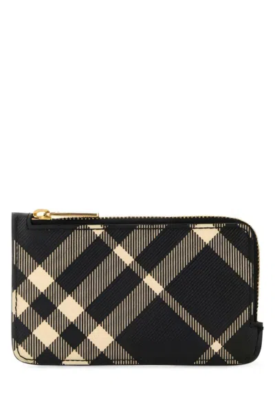 Burberry Somerset Check Card Holder In Multicolor