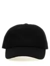 Burberry Polyester Blend Baseball Cap With Curved Brim And Embroidered Eyelets In Black