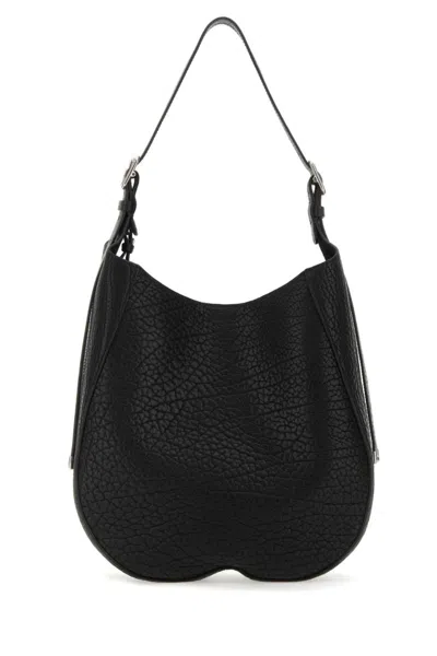 BURBERRY BLACK CHESS MEDIUM SHOULDER BAG