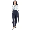 Burberry Black Chiffon And Jersey Tailored Trousers With Strap Detail In Black