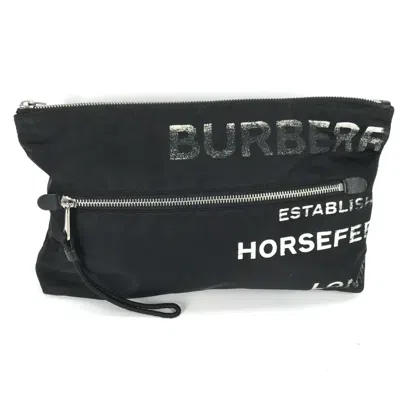 Pre-owned Burberry Black Cloth Clutch Bag ()