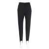 BURBERRY BURBERRY BLACK COTTON-BLEND HIGH-WAIST TAILORED JODHPUR TROUSERS