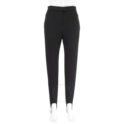 Burberry Black Cotton-blend High-waist Tailored Jodhpur Trousers