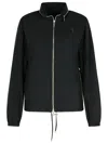 Burberry Cotton Blend Jacket Drawstring Hem