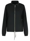 Burberry Cotton Blend Jacket Drawstring Hem