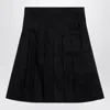Burberry Black Cotton-blend Skirt In Black