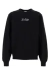 Burberry Black Logo Cotton Blend Sweatshirt