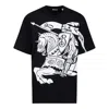Burberry Short Sleeve T-shirt In Black