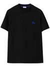 Burberry Black Cotton Clothing T-shirts And Polos In Black