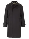 Burberry Camden Water Resistant Cotton Gabardine Car Coat In Black