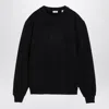 Burberry Logo-embroidered Pullover Sweatshirt In Black