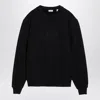 Burberry Logo-embroidered Pullover Sweatshirt In Black
