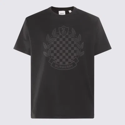 Burberry Ewell Checkerboard Printed T-shirt In Black