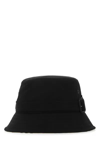Burberry Black Cotton Hat In A1189