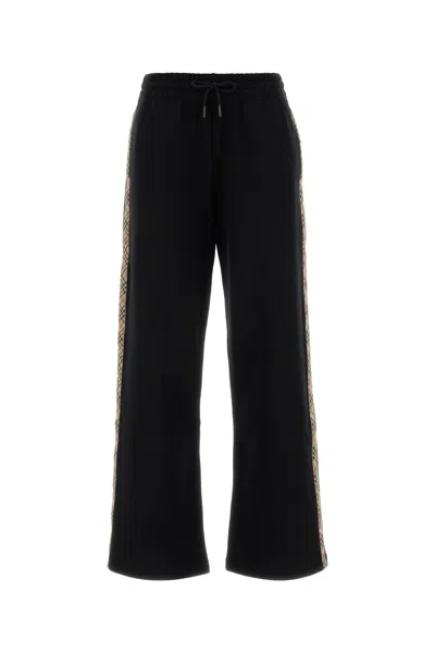 Burberry Black Cotton Joggers