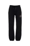 Burberry Black Cotton Jogging Trousers In Black