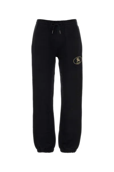 Burberry Black Cotton Jogging Trousers