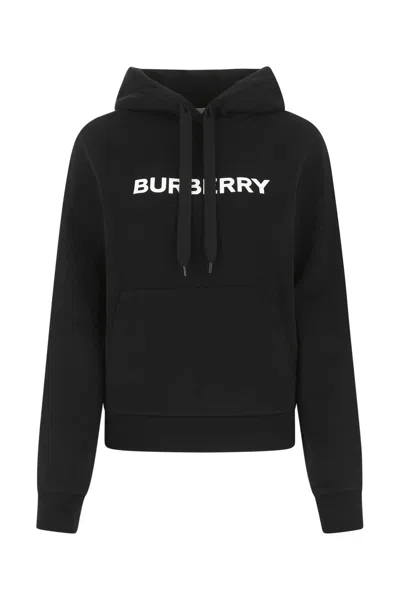 Burberry Black Cotton Oversize Sweatshirt In A1189